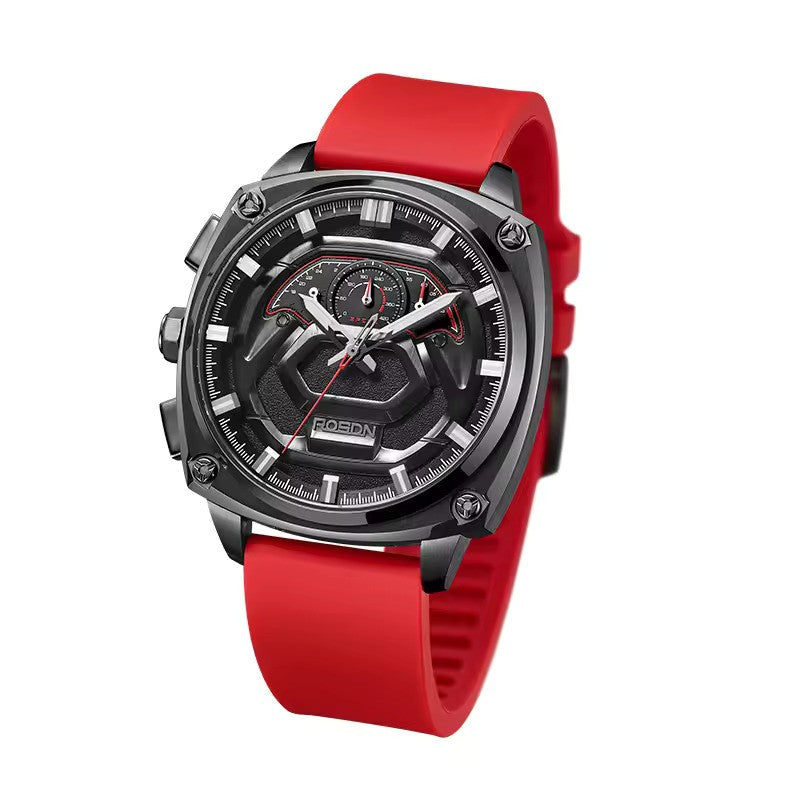 Future Wrist Men's Elite Quartz Watch with Chronograph and Skeleton Design